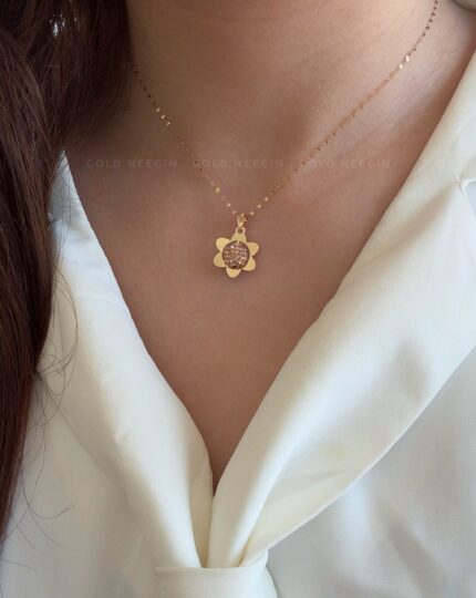 پلاک گل سواروسکی