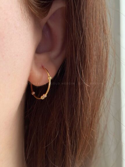 گوشواره حلقه ای ۴گوی