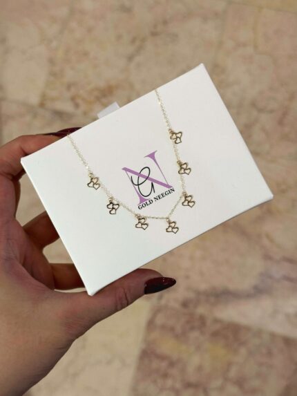 گردنبند لوکس مدل سه قلب