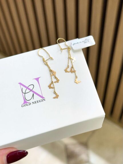 گوشواره آویز پروانه
