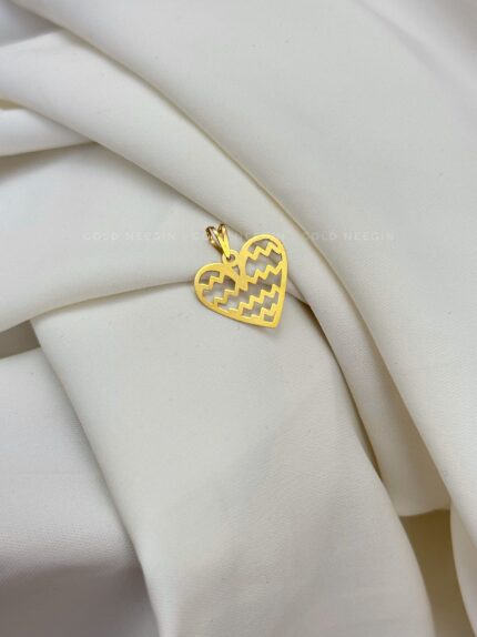 پلاک قلب زیگزاگ