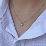 گردنبند وارداتی گوی و قلب۱۰۰۱
