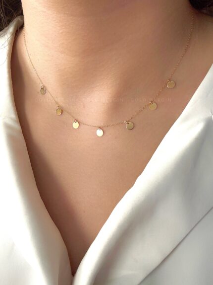 گردنبند آویزدار پولکی کد۲۲