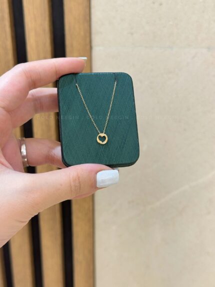 گردنبند قلب مدل سه بعدی۱