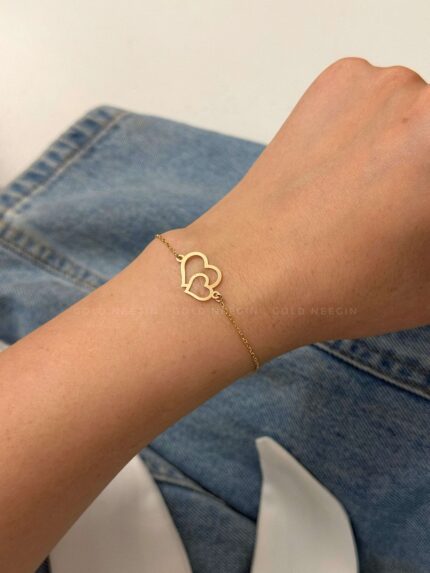 دستبند دوقلب کد۶۶