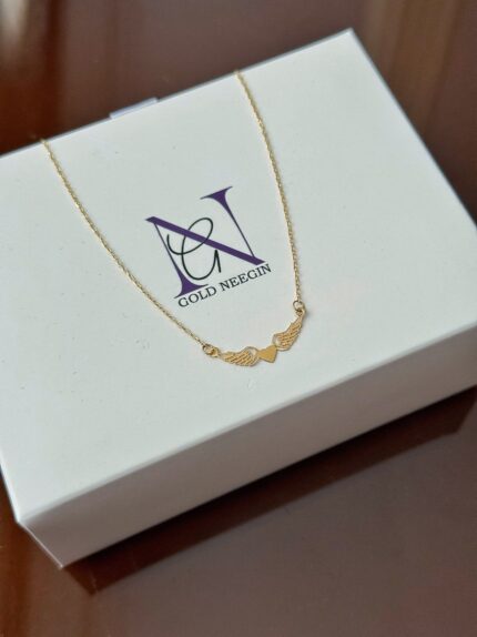 گردنبند بال فرشته و قلب کد۳۰۰