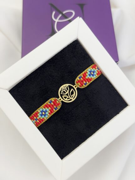 دستبند میوکی گل رز