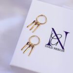 گوشواره حلقه ای آویزدار