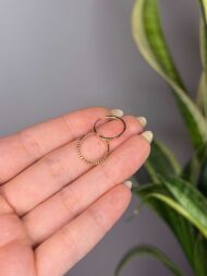 گوشواره حلقه ای تراش۴