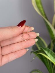 گوشواره حلقه ای تراش۲ - Image 2