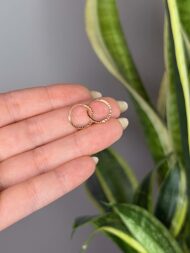گوشواره حلقه ای تراش ۱