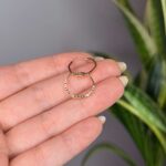 گوشواره حلقه ای تراش۳