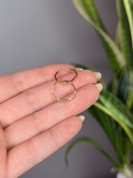 گوشواره حلقه ای تراش۳