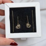 گوشواره بخیه قلب اسلیمی