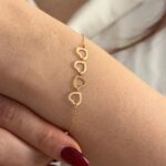 دستبند مینیمال قلبی کد۱