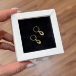 گوشواره حلقه ای آویزدار۳